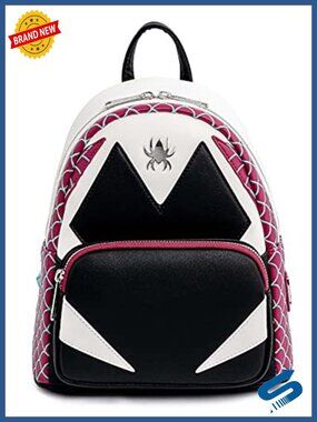 Marvel Spider Gwen Cosplay Womens Double Strap Shoulder Bag Purse Faux Leather